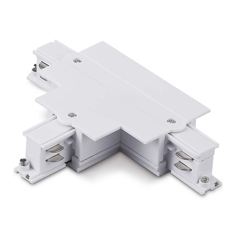 CONECTOR T-IZQUIERDA-2 BLANCO PARA CARRIL TRIFÁSICO EMPOTRABLE